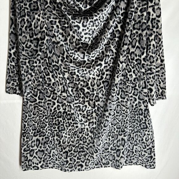 NWT Michael Kors Malachitery Velvet Cheetah Sheath Dress Chain Boat Neck Size 2X - Picture 6 of 14